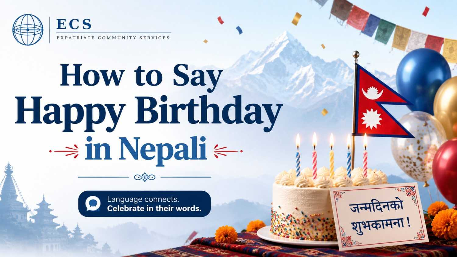 How to Say Happy Birthday in Nepali — Janmadin ko Shubhakaamana phrase guide